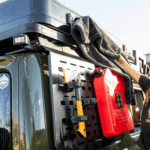 Extra large twisted loop car drying towel being used to dry a Jeep SUV after a wash.